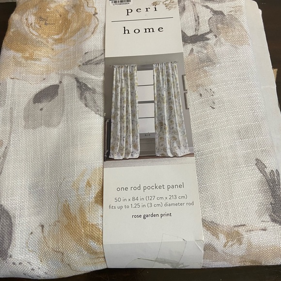 Nwt Peri Home Rose pink garden floral print butter single panel - Picture 2 of 5